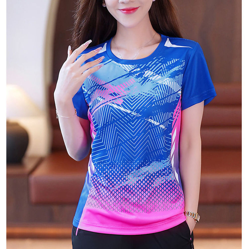 Ladies Quick Drying Short Slee - Running Gear Plus Size 评论和价格