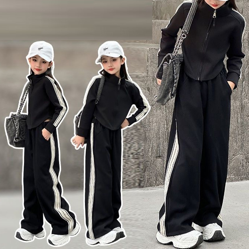 5-14Year Girls Sports Suit Aut - Running Gear For Kids 评论和价格
